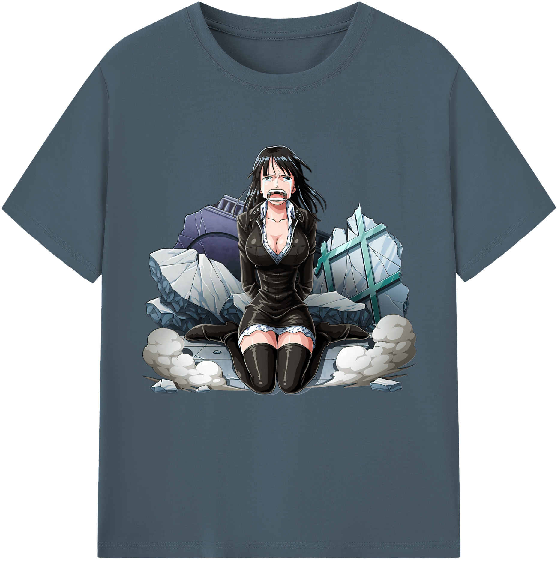 ワンピース ニコ・ロビン ONE PIECE Nico Robin 綿100％半袖Tシャツ（フロントプリント）